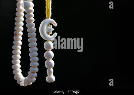 Perle di preghiera islamica : Tasbih o Misbaha. Francia. Foto Stock