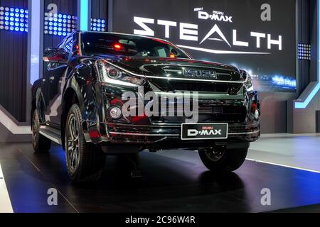 Nonthaburi-Thailandia 28 NOV 2018: ISUZU D-MAX FURTIVITÀ in mostra al 35esimo Salone Internazionale del motore 2018 della Thailandia Foto Stock