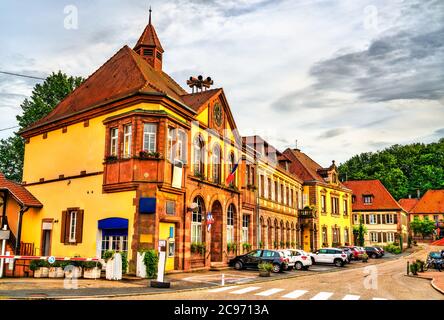 Municipio di la Petite-Pierre - Alsazia, Francia Foto Stock