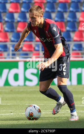 Bologna, Italia. 01 gennaio 2020. Calcio serie A - Bologna FC - Mattias Svanberg durante il Bologna FC serie a stagione 2019/2020, serie italiana UNA partita di calcio a Bologna, Italia, Gennaio 01 2020 Credit: Independent Photo Agency/Alamy Live News Foto Stock