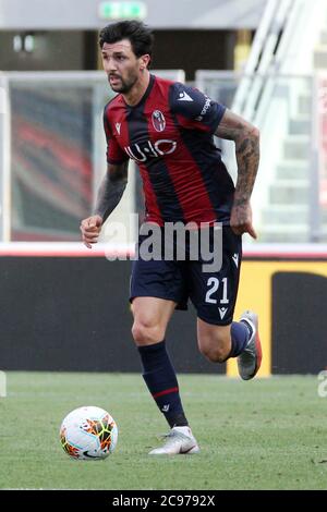 Bologna, Italia. 01 gennaio 2020. Calcio serie A - Bologna FC - Roberto Soriano durante il Bologna FC calcio italiano Serie A stagione 2019/2020, serie italiana UNA partita di calcio a Bologna, Italia, Gennaio 01 2020 Credit: Independent Photo Agency/Alamy Live News Foto Stock