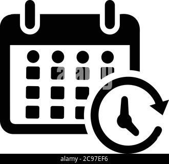 Icona Calendario, programma. Icona bella, meticolosamente progettata. Vettore ben organizzato e modificabile per qualsiasi utilizzo. Illustrazione Vettoriale