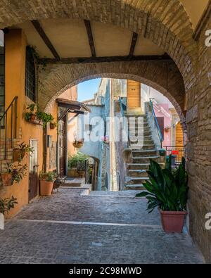 Morlupo piccolo e bellissimo borgo in provincia di Roma, Lazio, Italia. Foto Stock