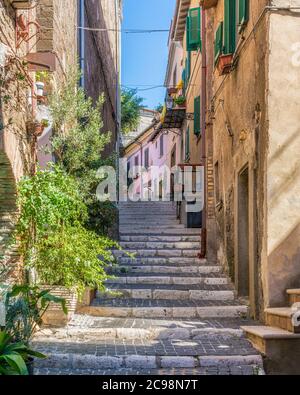 Morlupo piccolo e bellissimo borgo in provincia di Roma, Lazio, Italia. Foto Stock