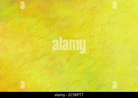 colore giallo pennellate spesse texture di sfondo Foto Stock