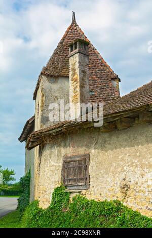 Svizzera, Neuchatel Canton, le Landeron, edificio storico Foto Stock