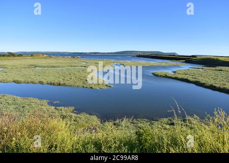 Millennium Coastal Park, Pembrey Old Harbour, Burry Port, Carmarthenshire, Galles Foto Stock