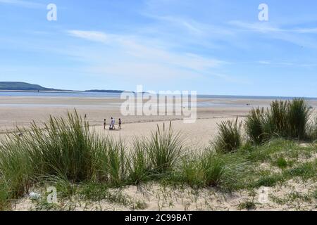 Burry Port spiaggia est, Burry Port, Carmarthensshire, Galles Foto Stock