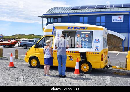Gelateria, Burry Port, Carmarthenshire, Galles Foto Stock