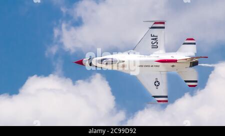 Il USAF Thunderbirds Foto Stock