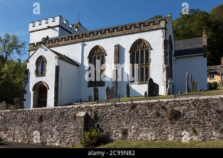 Chiesa di tutti i Santi a Selworthy, Somerset UK Foto Stock