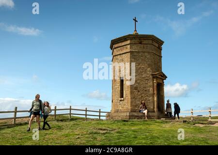 The Compass Point, conosciuto come The Pepper Pot, Bude, Cornovaglia, Regno Unito. Foto Stock