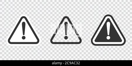 Set di cartelli di avvertenza di attenzione. Punti esclamativi vettore eps 10 Illustrazione Vettoriale