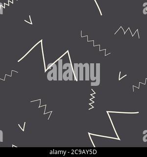 Linee astratte con motivo senza giunture in stile minimal.cute Soft art sfondo infinito alla moda per cancelleria, tessile, tessuto, liste da fare, copertine Illustrazione Vettoriale