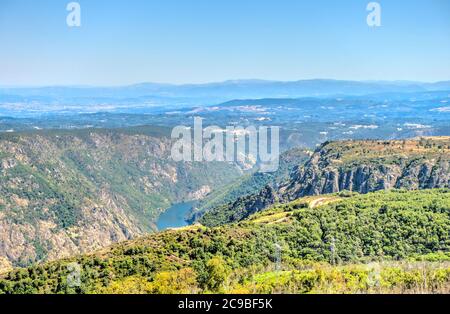 Fiume Sil Canyon (Ribeira SCARA), Spagna Foto Stock