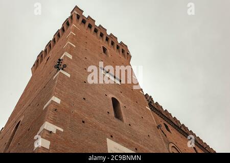 Torre del municipio di Ferrara 3 Foto Stock