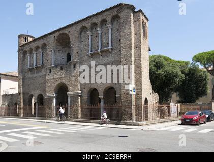 Una veduta esterna del Palazzo Teodorico di Ravenna, Italia Foto Stock