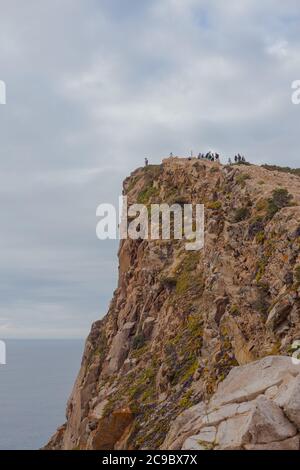 CABO DA ROCA, Portogallo - 20 Settembre 2019: i turisti a Cabo da Roca. Capo Roca Foto Stock