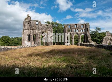 Dundrennan Abbey, Dumfries e Galloway, Scozia Foto Stock