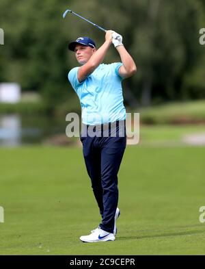 England's Callum Shinkwin durante il primo giorno dell'Hero Open al Forest of Arden Marriott Hotel and Country Club, Birmingham. Foto Stock