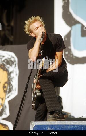 La somma 41 si esibisce al Reading Festival 2003, Reading, Berkshire, Inghilterra, Regno Unito. Foto Stock