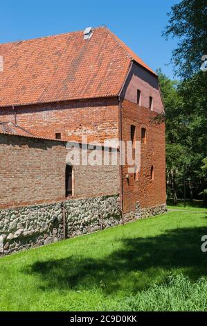 Castello di Ostróda, Voivodato Warmiano-Masuriano, Polonia Foto Stock