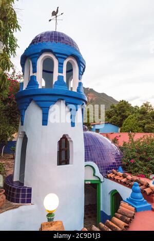 Batacillas, Chihuahua, Messico. Riverside Lodge Hotel. Foto Stock