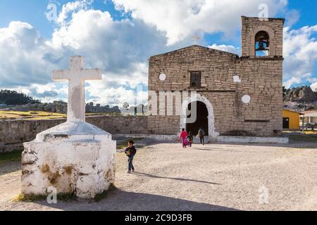 Chiesa di San Ignacio de Arareko, Arareko, Chihuahua, Messico. 18 ° secolo. Foto Stock