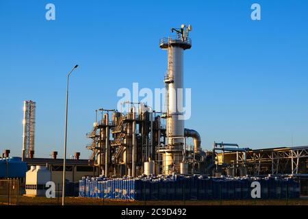 Una fabbrica di pasta di pomodoro vicino Astrakhan. Foto di alta qualità Foto Stock