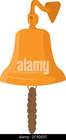 Campanello d'oro, illustrazione, vettore su sfondo bianco Illustrazione Vettoriale