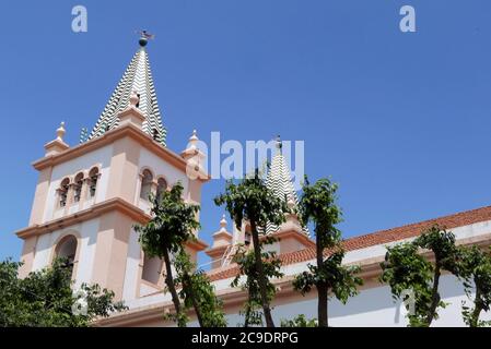 Sé Catedral de Angra do Heroísmo sull'isola di Terceira nell'arcipelago delle Azzorre Foto Stock