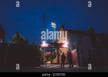 29 luglio 2020. Griffin Park durante lo Sky Bet Championship Gioca alla seconda partita semifinale tra Brentford e Swansea City. Foto Stock