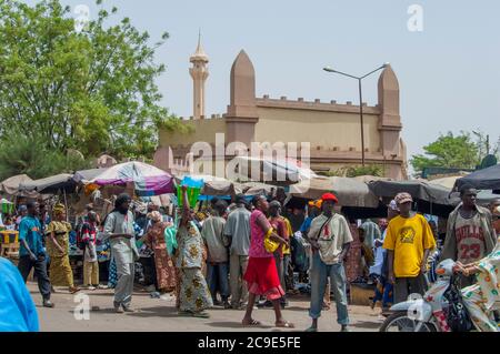 Il mercato Centrale di Bamako, la capitale e la più grande città del Mali. Foto Stock