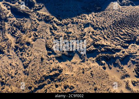 Vista aerea, Lava e Vulcano, Antofagasta de la Sierra, la Puna, Argentina, Sud America, America Foto Stock