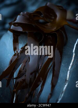 Lamaria digitata (Oarweed) Kelp, Devon UK Foto Stock