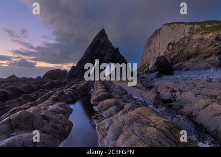 Blackchurch Rock North Devon Foto Stock