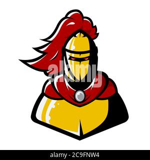 Immagine vettoriale di un cavaliere d'oro Illustrazione Vettoriale