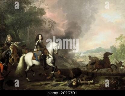 Jan van Huchtenburgh - Ritratto equestre di Hendrik Casimir II (1657-1696) - 67 - Foto Stock