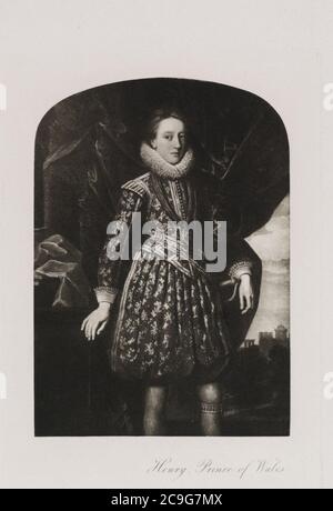 Jacobita Broadside - Enrico, Principe di Galles (1594-1612) 02. Foto Stock