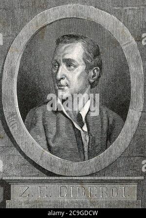 DENIS DIDEROT (1713-1784) filosofo e scrittore francese Foto Stock