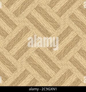 Parquet senza cuciture. Texture in legno illustrazione di quercia naturale. Schema colore chiaro e marrone. Foto Stock