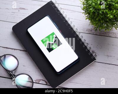 Assam, india - agosto 2, 2020 : TD Ameritrade un broker che offre una piattaforma elettronica di trading per investire e commerciare. Foto Stock