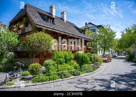 Kriechbaumhof, antico ostello storico, Preysingstrasse, Haidhausen, Monaco, Baviera, Germania Foto Stock