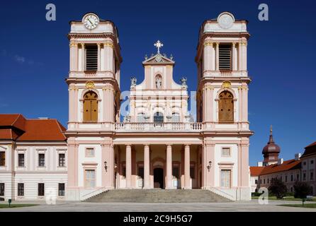 Collegiata, Abbazia di Goettweik, ex Koettwein, monastero, abbazia benedettina, patrimonio culturale mondiale dell'UNESCO, comunità di Furth, vicino a Krems Foto Stock