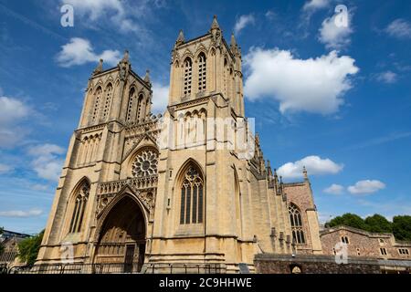 Cattedrale di Bristol, College Green, Bristol, Inghilterra. Luglio 2020 Foto Stock