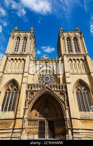 Cattedrale di Bristol, College Green, Bristol, Inghilterra. Luglio 2020 Foto Stock