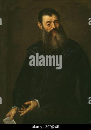 Jacopo Negretti, chiamato Palma il giovane - Ritratto di un Gentlemano Foto Stock