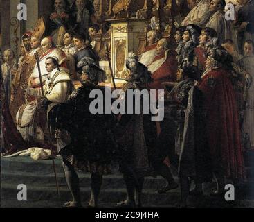 Jacques-Louis David - Consacrazione dell'imperatore Napoleone i (dettaglio) Foto Stock