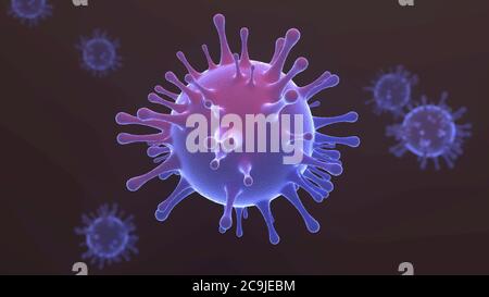 Immagine di un virus. Foto Stock