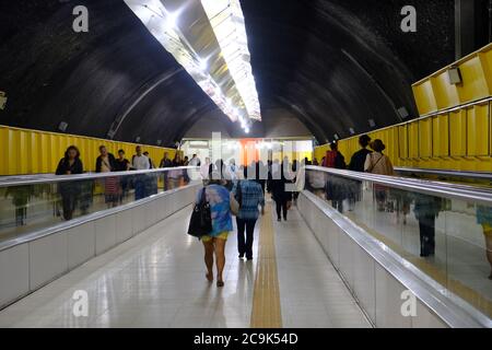 Brasile Rio de Janeiro - Cantagalo stazione della metropolitana Foto Stock